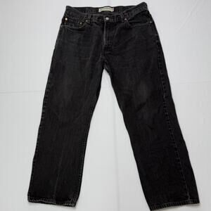 Vintage Style Levi’s 505 Black Jeans 36x29 Regular Fit Straight Y2K Lesotho